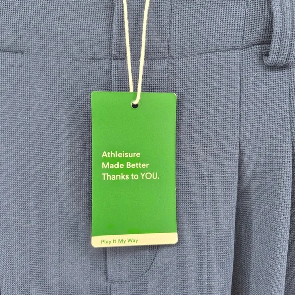 Halara Navy Blue Wide Leg‎ Pleated Athleisure Dress Pants Women's Size S Career - Picture 6 of 15